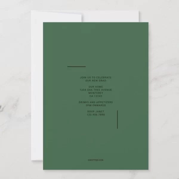 Contemporary Cap Graduation Announcement - Image 2